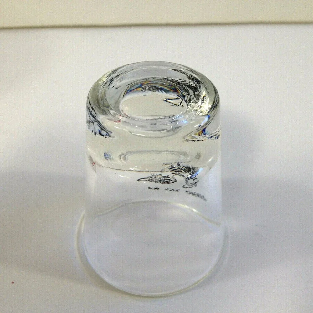 Vintage Collectable An Eye Opener Shot Glass Rooster on Front Anchor Hocking